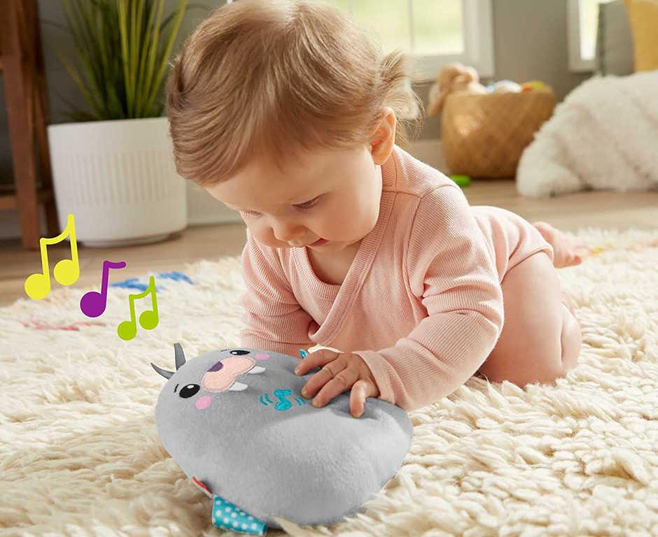 FISHER PRICE Baby mrož usínáček s melodiemi na baterie pro miminko plyš Zvuk