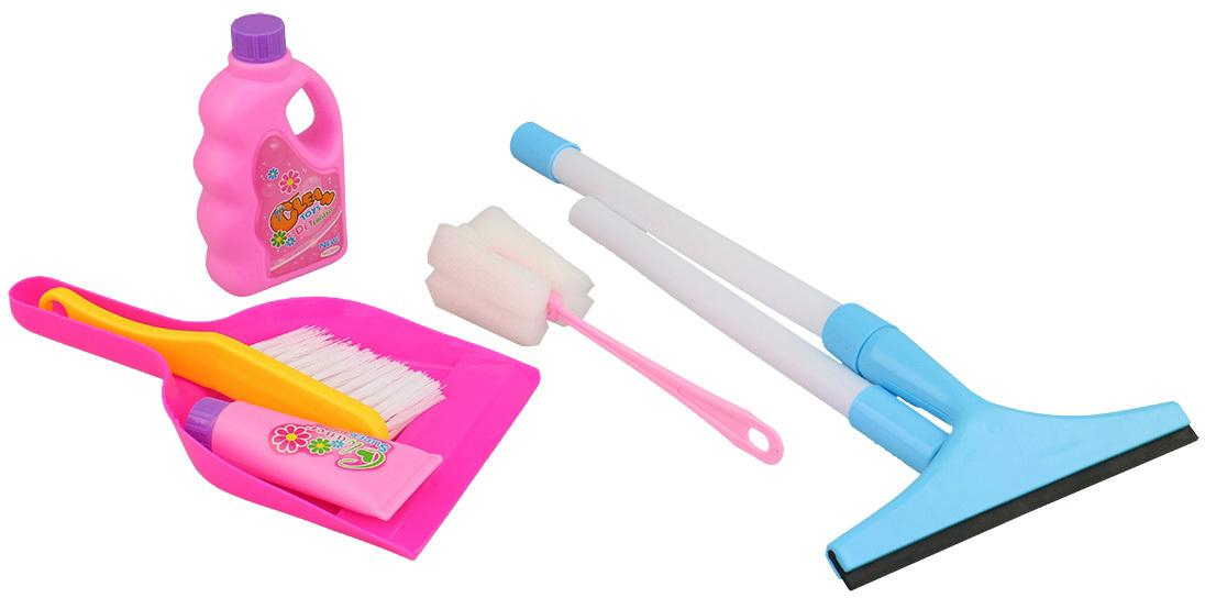 Sada úklidová se stěrkou na okna malá uklízečka 6ks v sáčku plast