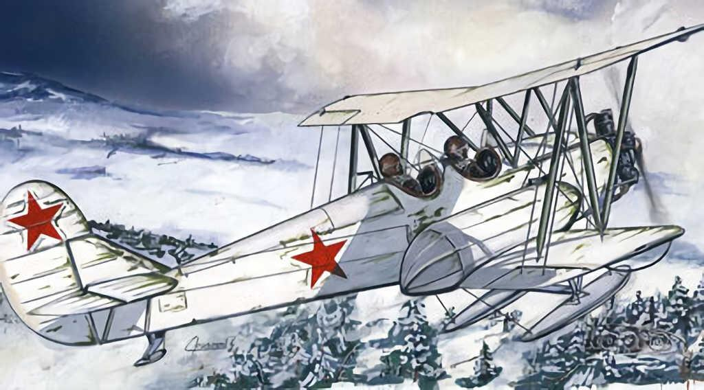 SMĚR Model letadlo dvouplošník Polikarpov Po-2 Lyže 1:72 (stavebnice letadla)
