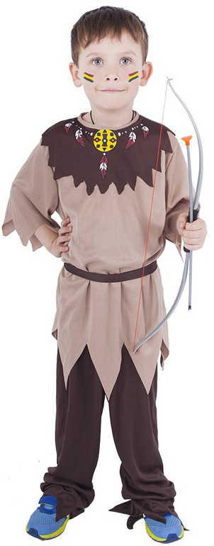 KARNEVAL Šaty Indián s páskem vel. M (116-128 cm) 6-8 let E-obal *KOSTÝM*