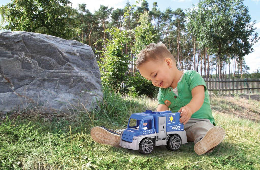 LENA Truxx Baby auto funkční policie 29cm set s figurkou plast v krabici