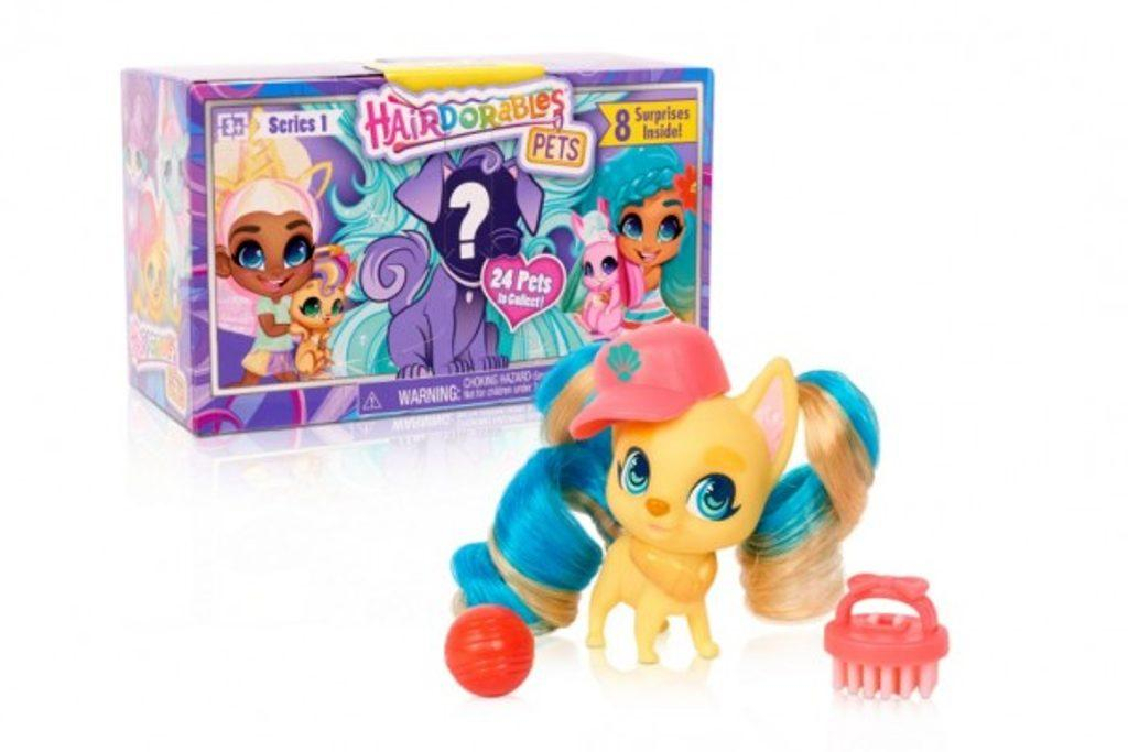 Hairdorables kouzelné panenky - mazlíčci série 1 plast překvapení s doplňky v krabičce 17x10x8cm
