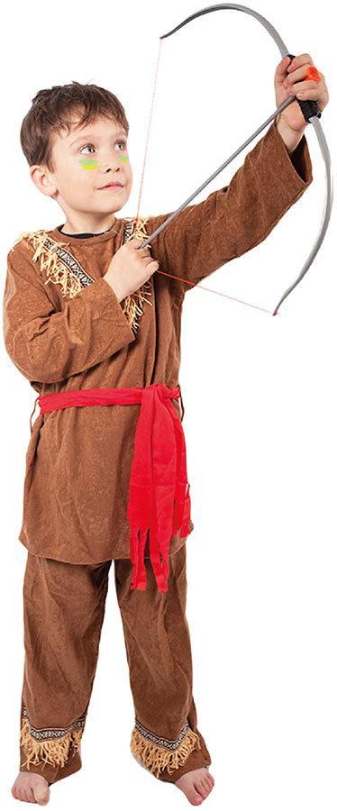 KARNEVAL Šaty Indián s páskem vel. S (110-120 cm) 4-6 let KOSTÝM