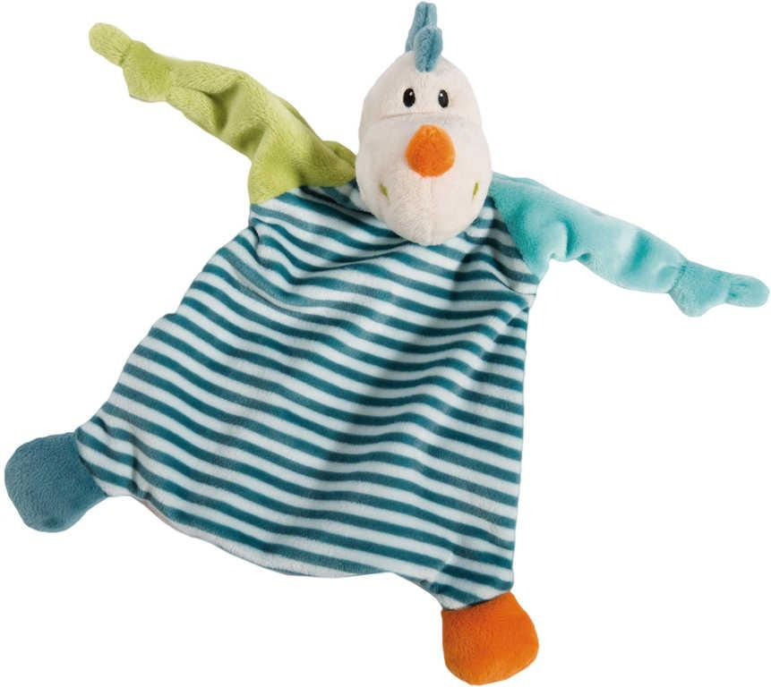 NICI PLYŠ Baby usínáček dráček Dragilu 25x25cm mazlící dečka pro miminko